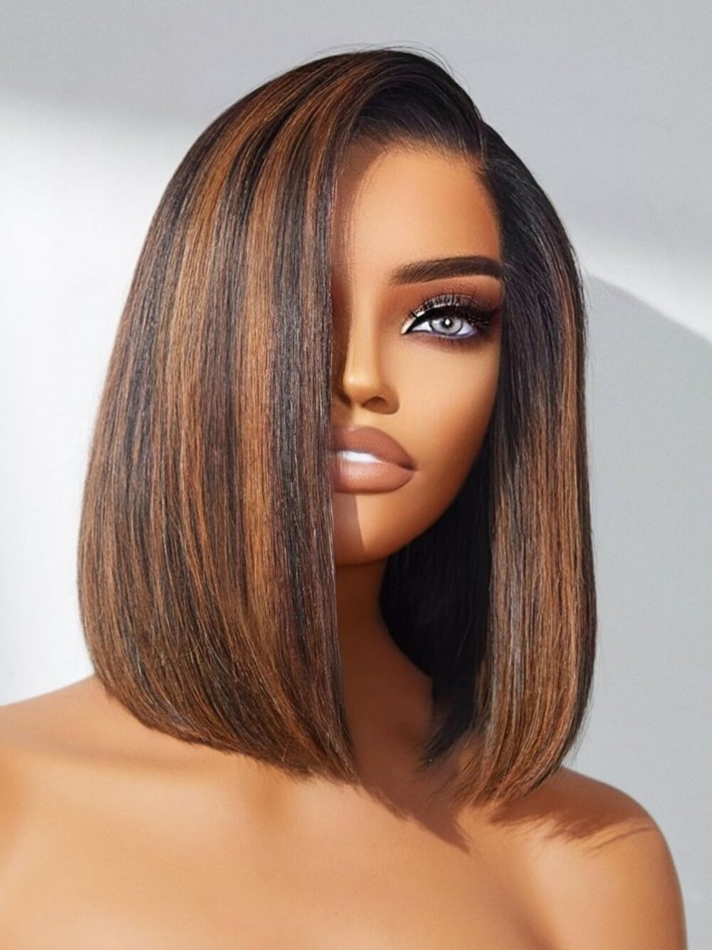 LUVME HAIR Bob Wig 100% Human Hair Wigs Glueless Without Spray Lace Front